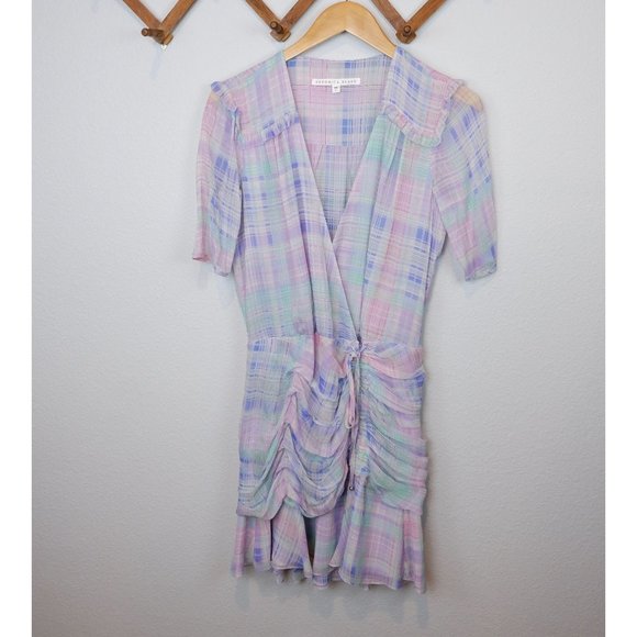 Veronica Beard Womens Dakota Plaid Silk Mini Dress, size 6 - Picture 16 of 16